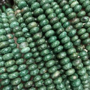 Shop Jade Rondelle Beads! African Jade Stone Beads, Natural Gemstone Beads, Rondelle Spacer Beads, 5x8mm 15'' | Natural genuine rondelle Jade beads for beading and jewelry making.  #jewelry #beads #beadedjewelry #diyjewelry #jewelrymaking #beadstore #beading #affiliate #ad