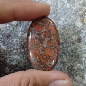 Shop Jasper Cabochons! Natural Red Poppy Jasper 21x31x4 mm oval  shape cabochon gemstone | Natural genuine stones & crystals in various shapes & sizes. Buy raw cut, tumbled, or polished gemstones for making jewelry or crystal healing energy vibration raising reiki stones. #crystals #gemstones #crystalhealing #crystalsandgemstones #energyhealing #affiliate #ad