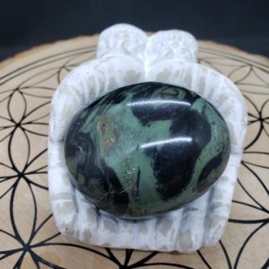 Kambaba Jasper Palmstone – Reiki Charged – Energy Infused – Happy Crystal – Meditation – Crystal Palmstone #4 | Natural genuine stones & crystals in various shapes & sizes. Buy raw cut, tumbled, or polished gemstones for making jewelry or crystal healing energy vibration raising reiki stones. #crystals #gemstones #crystalhealing #crystalsandgemstones #energyhealing #affiliate #ad