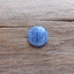 Blue Kyanite round cabochon 18x3mm, Natural Blue Kyanite Cabochons,Kyanite Cabs,Flat Back Round Cabochons | Natural genuine stones & crystals in various shapes & sizes. Buy raw cut, tumbled, or polished gemstones for making jewelry or crystal healing energy vibration raising reiki stones. #crystals #gemstones #crystalhealing #crystalsandgemstones #energyhealing #affiliate #ad