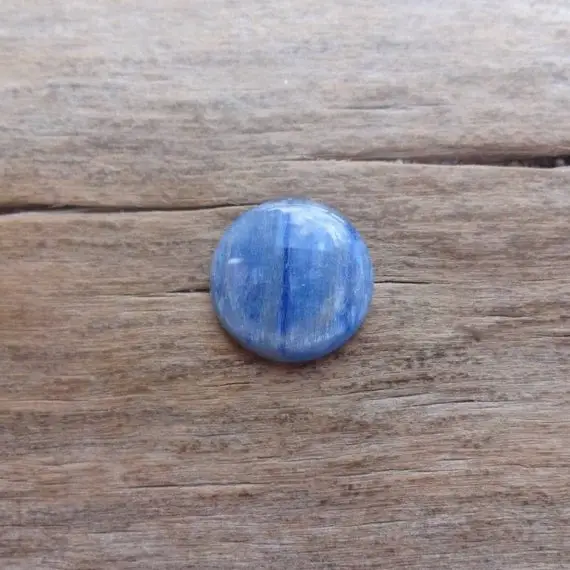 Blue Kyanite Round Cabochon 18x3mm, Natural Blue Kyanite Cabochons,kyanite Cabs,flat Back Round Cabochons