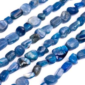 Shop Kyanite Chip & Nugget Beads! Genuine Natural Blue Kyanite Loose Beads Grade A Pebble Chips Shape 5-7mm | Natural genuine chip Kyanite beads for beading and jewelry making.  #jewelry #beads #beadedjewelry #diyjewelry #jewelrymaking #beadstore #beading #affiliate #ad