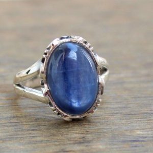 Shop Kyanite Jewelry! Kyanite Sterling Silver ring, Gift for her, Boho Rings, Blue kyanite gemstone rings, Mother daughter Rings, Designer ring, Christmas Jewelry | Natural genuine Kyanite jewelry. Buy crystal jewelry, handmade handcrafted artisan jewelry for women.  Unique handmade gift ideas. #jewelry #beadedjewelry #beadedjewelry #gift #shopping #handmadejewelry #fashion #style #product #jewelry #affiliate #ad