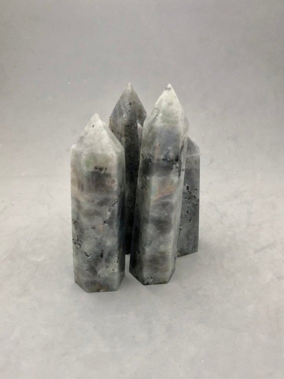 Labradorite Crystal Point (2 5/16"+ Tall) For Protection, Psychic Development, Third Eye Opening, Strengthening Auric Field, Metaphysical