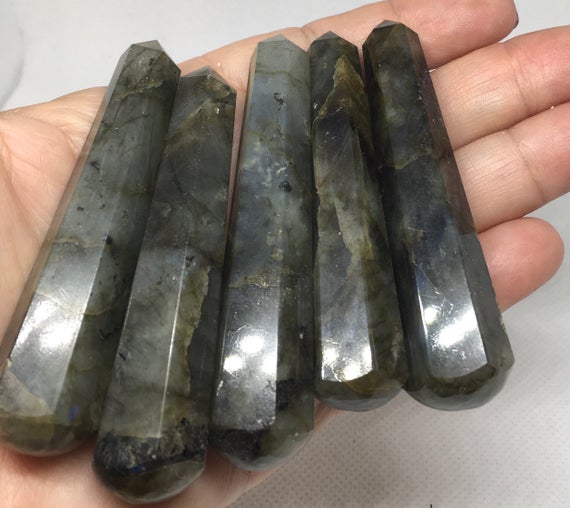 Labradorite Faceted Wand, Bringer Of Light, Mystical And Protective Stone, Healing Stone