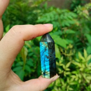 Shop Labradorite Stones & Crystals! Labradorite Point 2" (50-60mm) | Natural genuine stones & crystals in various shapes & sizes. Buy raw cut, tumbled, or polished gemstones for making jewelry or crystal healing energy vibration raising reiki stones. #crystals #gemstones #crystalhealing #crystalsandgemstones #energyhealing #affiliate #ad