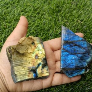 Shop Labradorite Stones & Crystals! Raw Labradorite Slab Healing Crystals and Stones | Natural genuine stones & crystals in various shapes & sizes. Buy raw cut, tumbled, or polished gemstones for making jewelry or crystal healing energy vibration raising reiki stones. #crystals #gemstones #crystalhealing #crystalsandgemstones #energyhealing #affiliate #ad