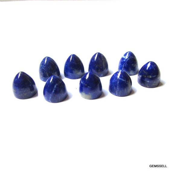 1 Pieces 5x5mm Lapis Bullet Shape Cabochon Gemstone, Blue Lapis Bullet Cabochon Loose Gemstone, Blue Lapis Cabochon Bullet Loose Gemstone