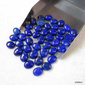Shop Lapis Lazuli Cabochons! 1 pieces 8x10mm Lapis Lazuli Cabochon Oval Gemstone, Natural LAPIS LAZULI oval cabochon AAA Quality gemstone….. | Natural genuine stones & crystals in various shapes & sizes. Buy raw cut, tumbled, or polished gemstones for making jewelry or crystal healing energy vibration raising reiki stones. #crystals #gemstones #crystalhealing #crystalsandgemstones #energyhealing #affiliate #ad