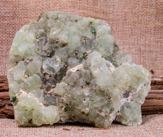 Large Natural Raw Prehnite Stone, Prehnite Crystal Cluster,healing Crystal And Stones,energy Crystal,prehnite Tumbled Gemstone,decor,reiki