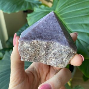 Shop Lepidolite Points & Wands! Lepidolite point, calming, soothing, crystal tower | Natural genuine stones & crystals in various shapes & sizes. Buy raw cut, tumbled, or polished gemstones for making jewelry or crystal healing energy vibration raising reiki stones. #crystals #gemstones #crystalhealing #crystalsandgemstones #energyhealing #affiliate #ad