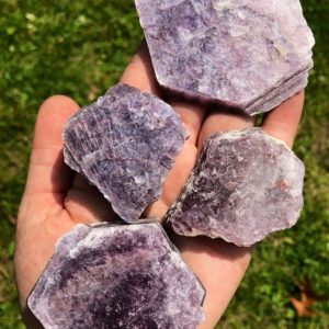 Raw Lepidolite Stone Flat Books (A Quality) – Rough Lepidolite Crystal Slab – Purple Mica Plate – Lepidolite Slice – Lepidolite Book | Natural genuine stones & crystals in various shapes & sizes. Buy raw cut, tumbled, or polished gemstones for making jewelry or crystal healing energy vibration raising reiki stones. #crystals #gemstones #crystalhealing #crystalsandgemstones #energyhealing #affiliate #ad