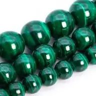 Grade AAA Natural Malachite Gemstone Rectangle Spacer Beads 8mm 10mm 12mm 15.5" 
