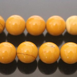 Natural Mookaite Round Beads,Natural Mookaite beads,6mm 8mm 10mm 12mm Smooth and Round Beads,one strand 15",Yellow Mookaite Beads | Natural genuine round Mookaite Jasper beads for beading and jewelry making.  #jewelry #beads #beadedjewelry #diyjewelry #jewelrymaking #beadstore #beading #affiliate #ad