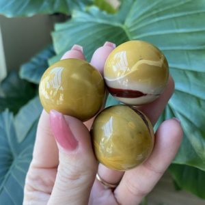 Mookaite sphere, orb | Natural genuine stones & crystals in various shapes & sizes. Buy raw cut, tumbled, or polished gemstones for making jewelry or crystal healing energy vibration raising reiki stones. #crystals #gemstones #crystalhealing #crystalsandgemstones #energyhealing #affiliate #ad