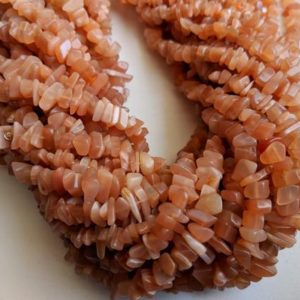 Shop Moonstone Chip & Nugget Beads! 7-9mm Natural Peach Moonstone Chip Bead Strand, Semi Precious, Gemstone Chips, Gemstone Beads, Jewelry Making Supply (1Str To 10Str)- ANT92 | Natural genuine chip Moonstone beads for beading and jewelry making.  #jewelry #beads #beadedjewelry #diyjewelry #jewelrymaking #beadstore #beading #affiliate #ad