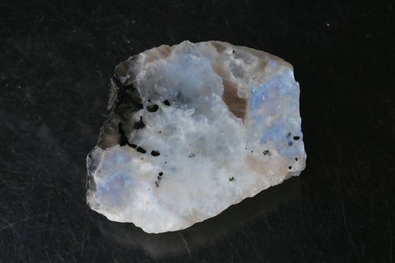 Large Raw Moonstone Pieces, Tourmaline Included Rough Moonstone Slabs, June Birthstone, Bulk Raw Gemstones, Moonstone Crystal, Gmoon002