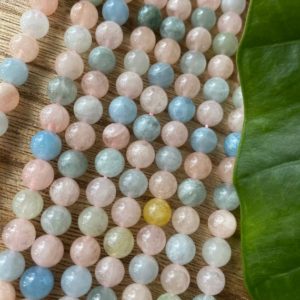 Shop Morganite Bead Shapes! Morganite bead strand, colorful morganite, gemstone beads | Natural genuine other-shape Morganite beads for beading and jewelry making.  #jewelry #beads #beadedjewelry #diyjewelry #jewelrymaking #beadstore #beading #affiliate #ad