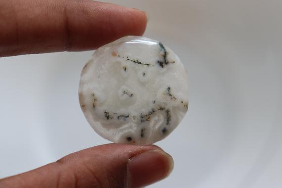Charming Moss Agate Pair Cabochon With Charming Polish Pear Shaped, Moss Agate, Moss Agate Cabochan, Green Moss Agate