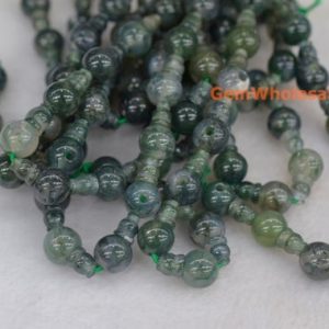 Shop Moss Agate Beads! 5 SETS Green Moss agate 3 hole beads,T-Beads Set, Guru Beads, Prayer Beads, Mala Making Cones Beads, T hole set, big hole beads | Natural genuine beads Moss Agate beads for beading and jewelry making.  #jewelry #beads #beadedjewelry #diyjewelry #jewelrymaking #beadstore #beading #affiliate #ad
