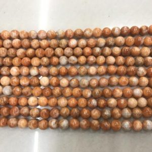 Shop Orange Calcite Beads! Natural Calcite 6mm – 10mm Round Orange Genuine Gemstone Loose Beads 15 inch Jewelry Supply Bracelet Necklace Material Support Wholesale | Natural genuine round Orange Calcite beads for beading and jewelry making.  #jewelry #beads #beadedjewelry #diyjewelry #jewelrymaking #beadstore #beading #affiliate #ad
