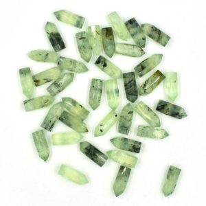 Shop Prehnite Stones & Crystals! Natural Prehnite Pencil Points, Small Healing Crystal Wands, Mini Tower Crystal Points, Energy Healing Points For Jewelry | Natural genuine stones & crystals in various shapes & sizes. Buy raw cut, tumbled, or polished gemstones for making jewelry or crystal healing energy vibration raising reiki stones. #crystals #gemstones #crystalhealing #crystalsandgemstones #energyhealing #affiliate #ad