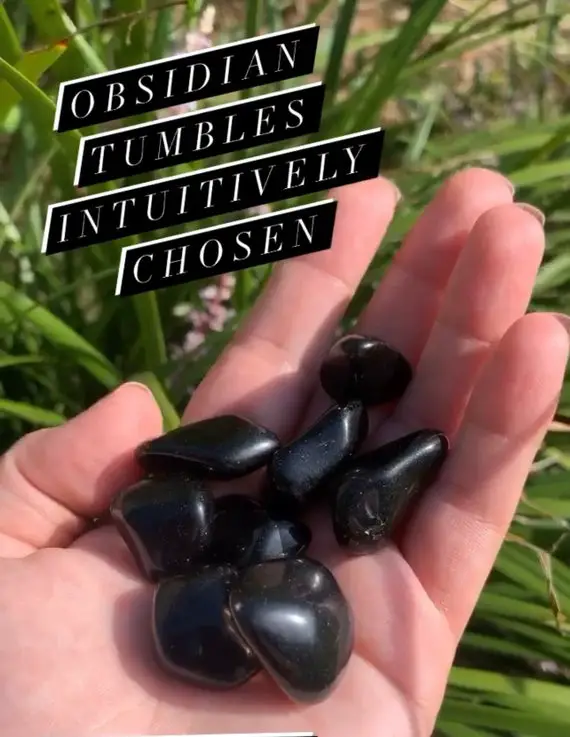 Obsidian Tumbles | High Quality | Crystals For Grief