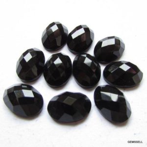 Shop Onyx Shapes! 10x12mm Black Onyx Faceted Oval checker faceted flat stone AAA Quality gemstone, Black Onyx Oval Checker Gemstone | Natural genuine stones & crystals in various shapes & sizes. Buy raw cut, tumbled, or polished gemstones for making jewelry or crystal healing energy vibration raising reiki stones. #crystals #gemstones #crystalhealing #crystalsandgemstones #energyhealing #affiliate #ad