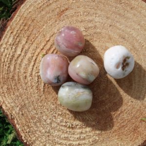 Shop Tumbled Opal Crystals & Pocket Stones! Pink Opal Medium Tumbled | Natural genuine stones & crystals in various shapes & sizes. Buy raw cut, tumbled, or polished gemstones for making jewelry or crystal healing energy vibration raising reiki stones. #crystals #gemstones #crystalhealing #crystalsandgemstones #energyhealing #affiliate #ad