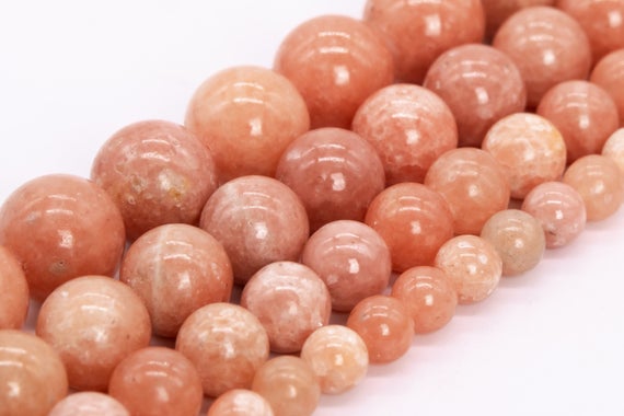 Orange Peach Calcite Beads Genuine Natural Grade Aa Gemstone Round Loose Beads 6mm 8mm 10mm 12mm Bulk Lot Options