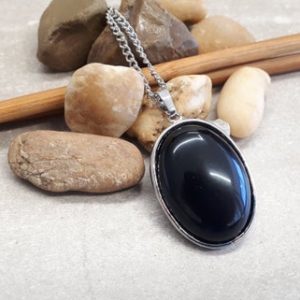 Shop Black Tourmaline Necklaces! Oval Black Tourmaline Necklace – Sterling Silver Tourmaline Pendant – White Tourmaline Pendant Necklace – Sterling Black Tourmaline | Natural genuine Black Tourmaline necklaces. Buy crystal jewelry, handmade handcrafted artisan jewelry for women.  Unique handmade gift ideas. #jewelry #beadednecklaces #beadedjewelry #gift #shopping #handmadejewelry #fashion #style #product #necklaces #affiliate #ad