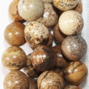 Shop Picture Jasper Round Beads! Natural Sand Jasper Beads, Picture Jasper beads – Round 10 mm Gemstone Beads – Full Strand 15 1/2", 37 beads, A Quality | Natural genuine round Picture Jasper beads for beading and jewelry making.  #jewelry #beads #beadedjewelry #diyjewelry #jewelrymaking #beadstore #beading #affiliate #ad