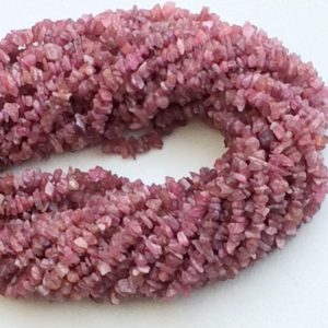 Shop Pink Tourmaline Chip & Nugget Beads! 4-6mm Pink Tourmaline Chips, Pink Gemstone Chip, Natural Pink Tourmaline Beads, Tourmaline Chips For Necklace (16IN To 32IN Options) – GSA45 | Natural genuine chip Pink Tourmaline beads for beading and jewelry making.  #jewelry #beads #beadedjewelry #diyjewelry #jewelrymaking #beadstore #beading #affiliate #ad