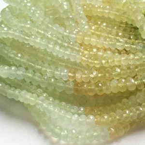 Shop Prehnite Necklaces! 6.5-7mm Prehnite Faceted Rondelle Beads, Shaded Prehnite Beads Beads, Shaded Prehnite Rondelle For Necklace (4IN To 8IN Options) – AGA28 | Natural genuine Prehnite necklaces. Buy crystal jewelry, handmade handcrafted artisan jewelry for women.  Unique handmade gift ideas. #jewelry #beadednecklaces #beadedjewelry #gift #shopping #handmadejewelry #fashion #style #product #necklaces #affiliate #ad