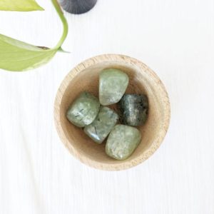 Shop Prehnite Stones & Crystals! Prehnite Tumble Stone | Natural genuine stones & crystals in various shapes & sizes. Buy raw cut, tumbled, or polished gemstones for making jewelry or crystal healing energy vibration raising reiki stones. #crystals #gemstones #crystalhealing #crystalsandgemstones #energyhealing #affiliate #ad