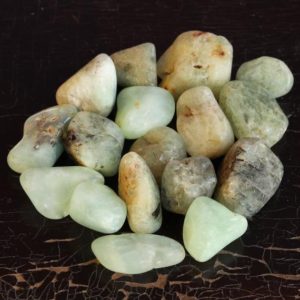 Shop Prehnite Stones & Crystals! Prehnite Tumbled Stone | Natural genuine stones & crystals in various shapes & sizes. Buy raw cut, tumbled, or polished gemstones for making jewelry or crystal healing energy vibration raising reiki stones. #crystals #gemstones #crystalhealing #crystalsandgemstones #energyhealing #affiliate #ad