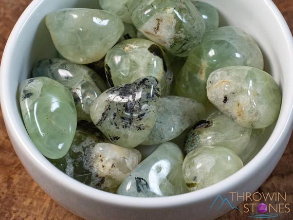 Prehnite Tumbled Stones - Tumbled Crystals, Self Care, Healing Crystals And Stones, E0150
