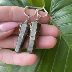 Shop Pyrite Necklaces! Pyrite Necklace, | Natural genuine Pyrite necklaces. Buy crystal jewelry, handmade handcrafted artisan jewelry for women.  Unique handmade gift ideas. #jewelry #beadednecklaces #beadedjewelry #gift #shopping #handmadejewelry #fashion #style #product #necklaces #affiliate #ad