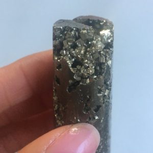 Shop Pyrite Shapes! Pyrite Cylinder, Pyrite | Natural genuine stones & crystals in various shapes & sizes. Buy raw cut, tumbled, or polished gemstones for making jewelry or crystal healing energy vibration raising reiki stones. #crystals #gemstones #crystalhealing #crystalsandgemstones #energyhealing #affiliate #ad