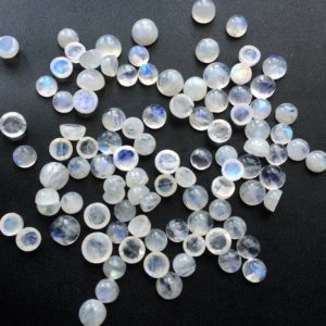 Shop Rainbow Moonstone Cabochons! 6-8mm Rainbow Moonstone Cabochons, Rainbow Moonstone Plain Round Cabochon, Moonstone Loose Gemstones For Jewelry (20Pcs To 100Pcs Options) | Natural genuine stones & crystals in various shapes & sizes. Buy raw cut, tumbled, or polished gemstones for making jewelry or crystal healing energy vibration raising reiki stones. #crystals #gemstones #crystalhealing #crystalsandgemstones #energyhealing #affiliate #ad