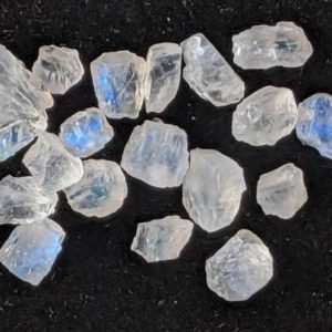Shop Rainbow Moonstone Chip & Nugget Beads! 6-8mm Rainbow Moonstone Rough Stones, Raw Rainbow Moonstone Gemstone, Natural Loose Rough Moonstone Undrilled (5Pcs T0 50Pcs Options)-ADG331 | Natural genuine chip Rainbow Moonstone beads for beading and jewelry making.  #jewelry #beads #beadedjewelry #diyjewelry #jewelrymaking #beadstore #beading #affiliate #ad