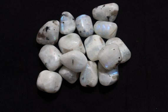 Rainbow Moonstone Crystal - Tumbled Stones - Moonstone Crystal - Rainbow Moonstone Gemstone - Healing Crystals And Stones - Moonstone