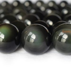 Shop Rainbow Obsidian Beads! 15.5" 12mm/14mm/16mm Natural rainbow obsidian, Black obsidian DIY round beads,black obsidian round beads, natural stone beads | Natural genuine round Rainbow Obsidian beads for beading and jewelry making.  #jewelry #beads #beadedjewelry #diyjewelry #jewelrymaking #beadstore #beading #affiliate #ad