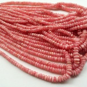 Shop Rhodochrosite Beads! 4.5-7.5mm Rhodochrosite Plain Rondelle Beads, Natural Rhodochrosite Beads, Rhodochrosite Beads For Jewelry (8IN To 16IN Options) – AGA5 | Natural genuine beads Rhodochrosite beads for beading and jewelry making.  #jewelry #beads #beadedjewelry #diyjewelry #jewelrymaking #beadstore #beading #affiliate #ad