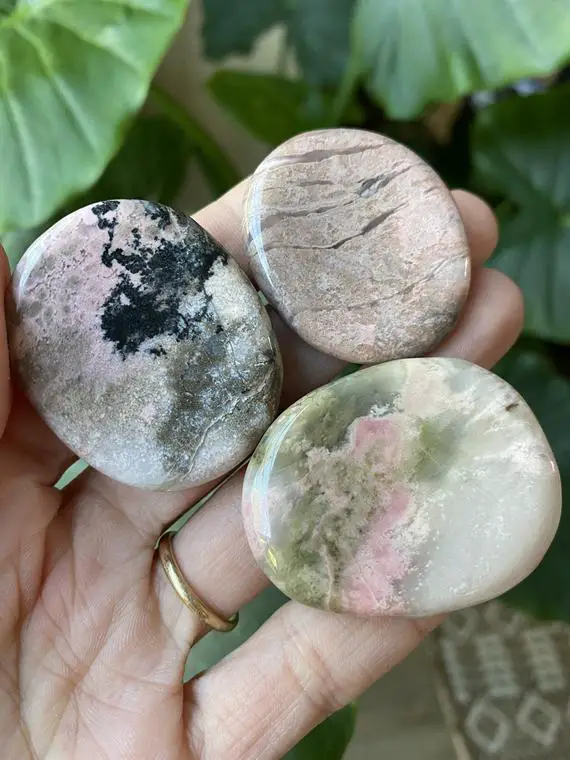 Rhodonite Worry Stone