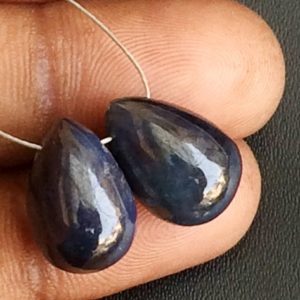 Shop Sapphire Bead Shapes! 16.1-16.7mm 1 Pc Blue Sapphire Plain Tear Drop Beads, Matched Pair Sapphire Drops, Sapphire Jewelry, Original Sapphire – PC11 | Natural genuine other-shape Sapphire beads for beading and jewelry making.  #jewelry #beads #beadedjewelry #diyjewelry #jewelrymaking #beadstore #beading #affiliate #ad