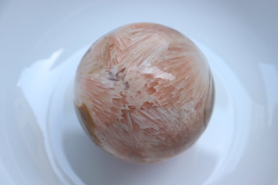 The Best! Gorgeous Natural Pink Scolecite Sphere Stone, Pink Scolecite Sphere , Pink Scolecite Jewelry, Natural Pink Scolecite Sphere Stone.