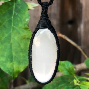 Shop Selenite Necklaces! Selenite necklace for women, selenite crystal  necklace men, gemstone necklace for mom. macrame necklace for men, macrame gemstone necklace | Natural genuine Selenite necklaces. Buy handcrafted artisan men's jewelry, gifts for men.  Unique handmade mens fashion accessories. #jewelry #beadednecklaces #beadedjewelry #shopping #gift #handmadejewelry #necklaces #affiliate #ad