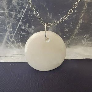 Shop Selenite Necklaces! Selenite Necklace Full Moon Crystal Stone / Meditation Necklace Bridesmaid Gift / Crystal Jewelry Quartz Crystal Gemstone Chakra Necklace | Natural genuine Selenite necklaces. Buy crystal jewelry, handmade handcrafted artisan jewelry for women.  Unique handmade gift ideas. #jewelry #beadednecklaces #beadedjewelry #gift #shopping #handmadejewelry #fashion #style #product #necklaces #affiliate #ad