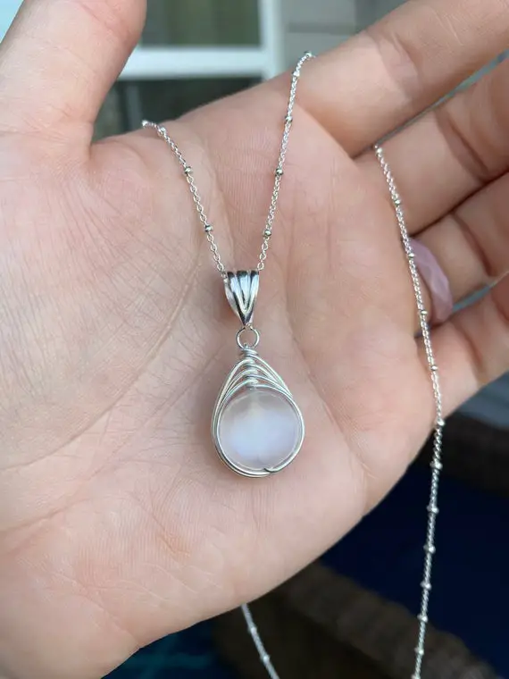 Selenite Pendant. Selenite Necklace. Purification, Protection, Wisdom, Spirituality. High Quality Selenite. Gifts For Her.